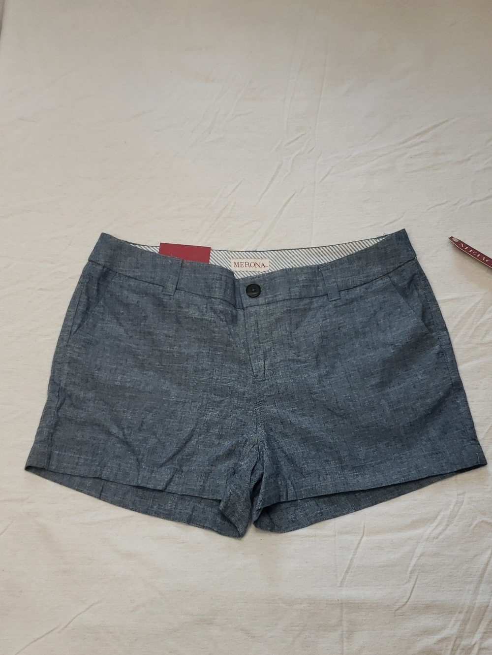 Merona Steel Blue Chambray Women's  Shorts